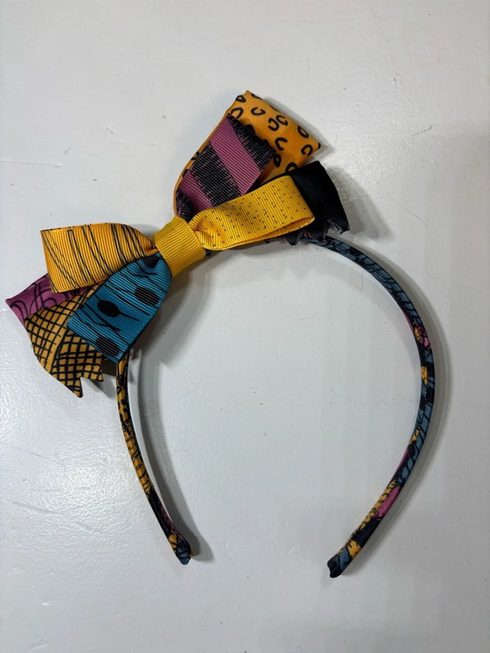 New Nightmare Before Christmas Sally Headband Bow Accessory Cosplay Disney